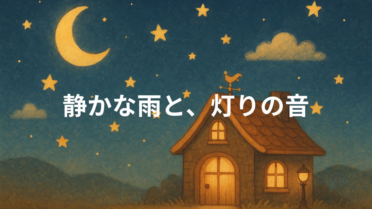 静かな雨と、灯りの音