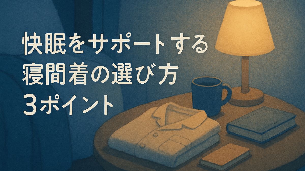 快眠をサポートする寝間着の選び方3ポイント