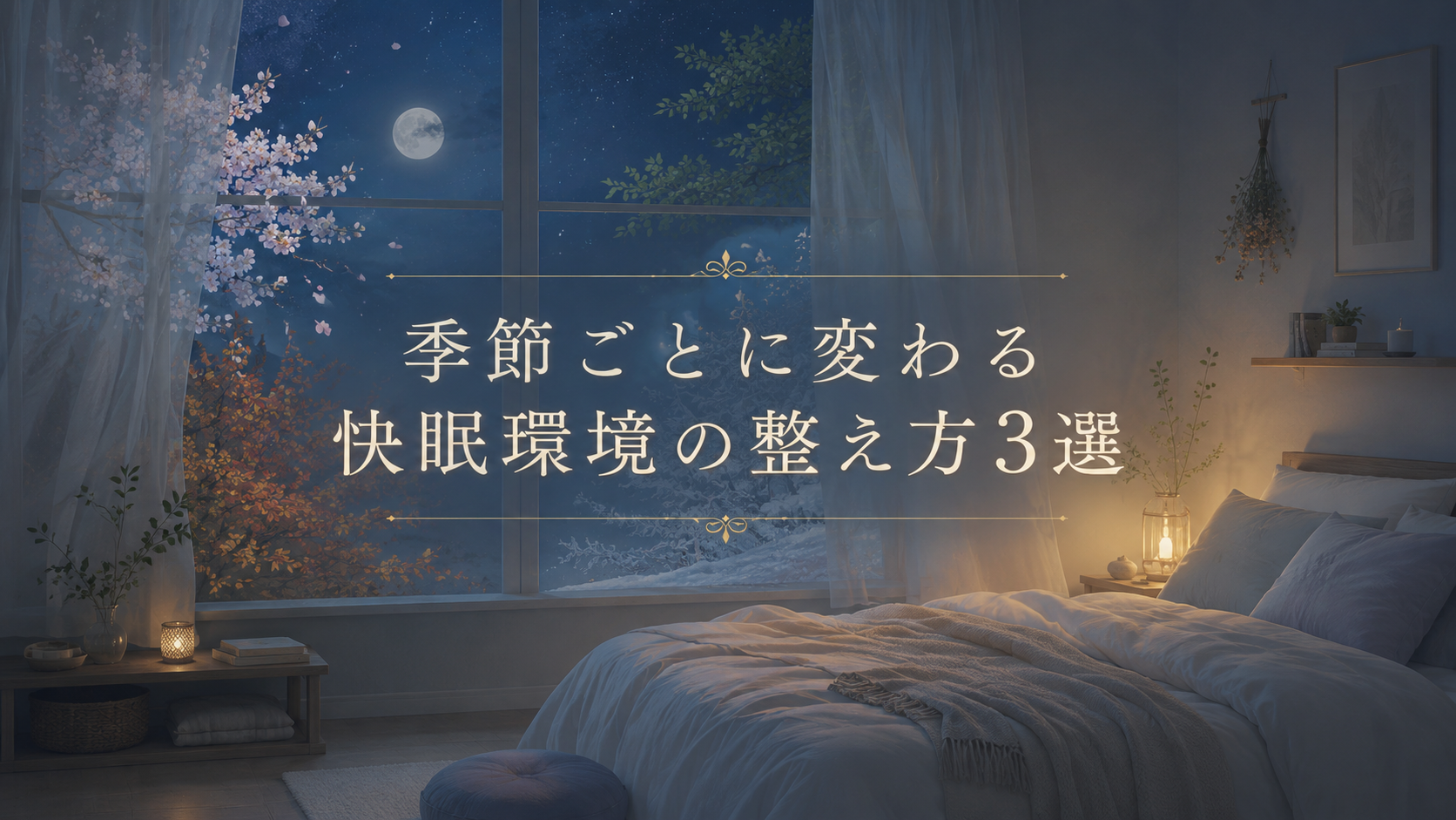 季節ごとに変わる快眠環境の整え方3選