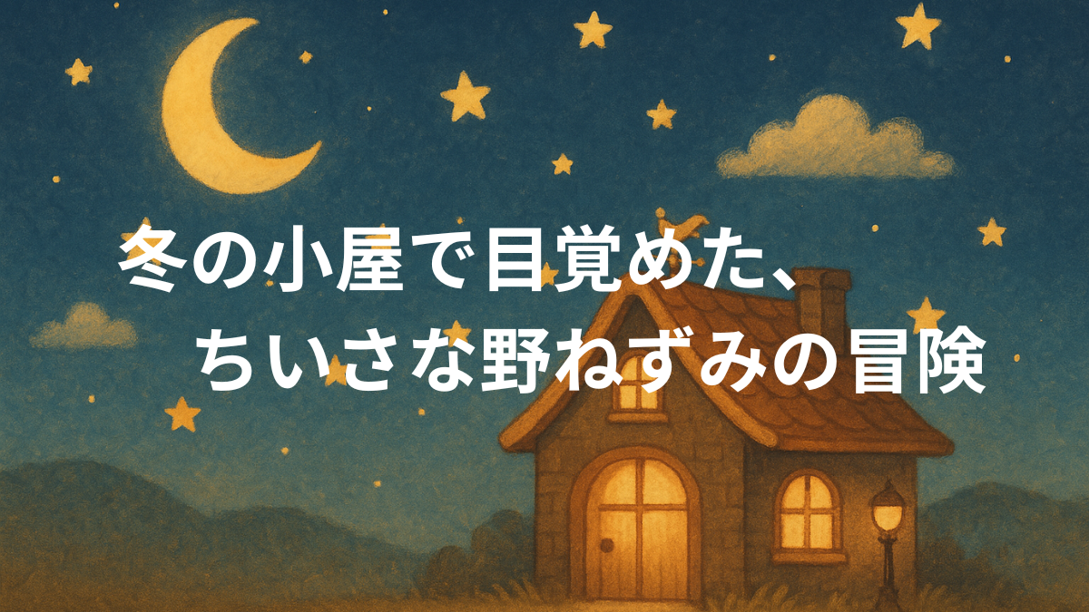 冬の小屋で目覚めた、ちいさな野ねずみの冒険