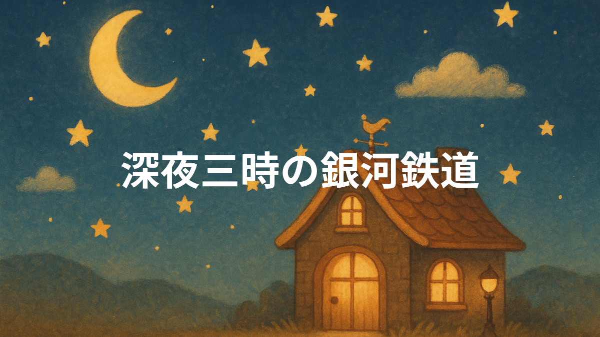 深夜三時の銀河鉄道