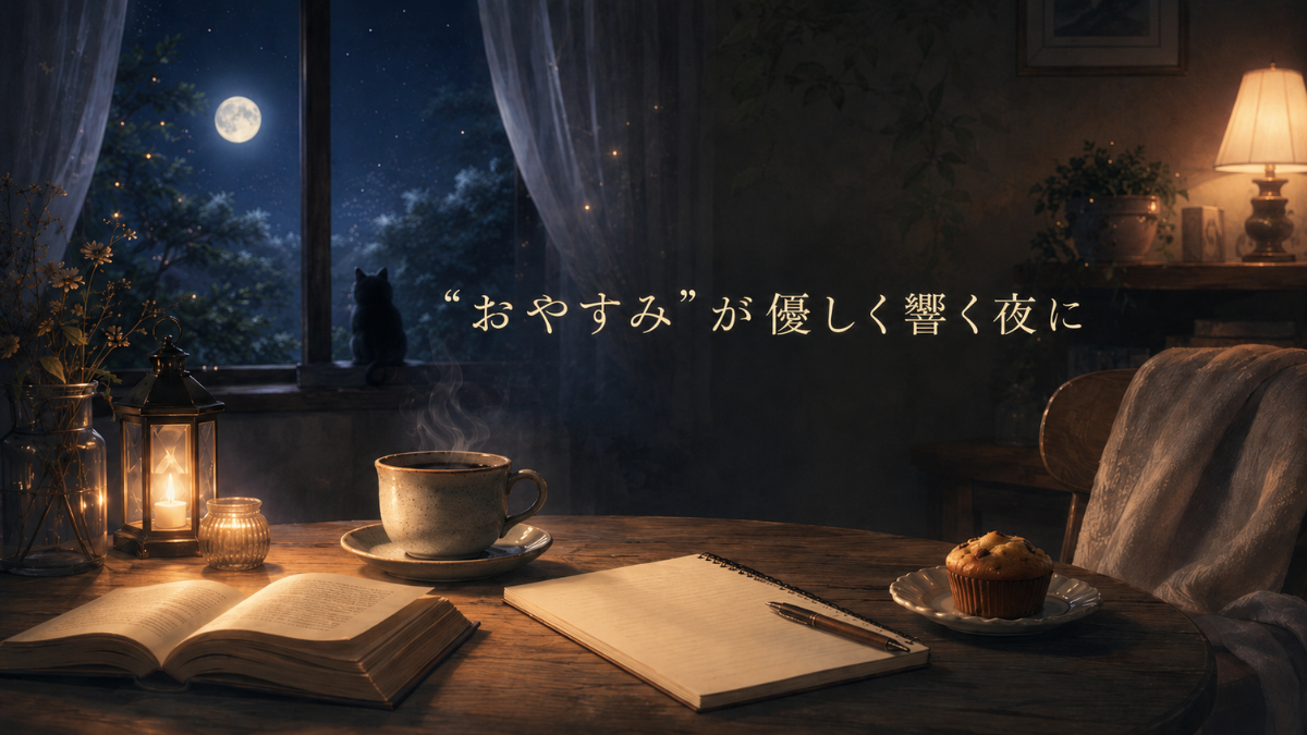 “おやすみ”が優しく響く夜に